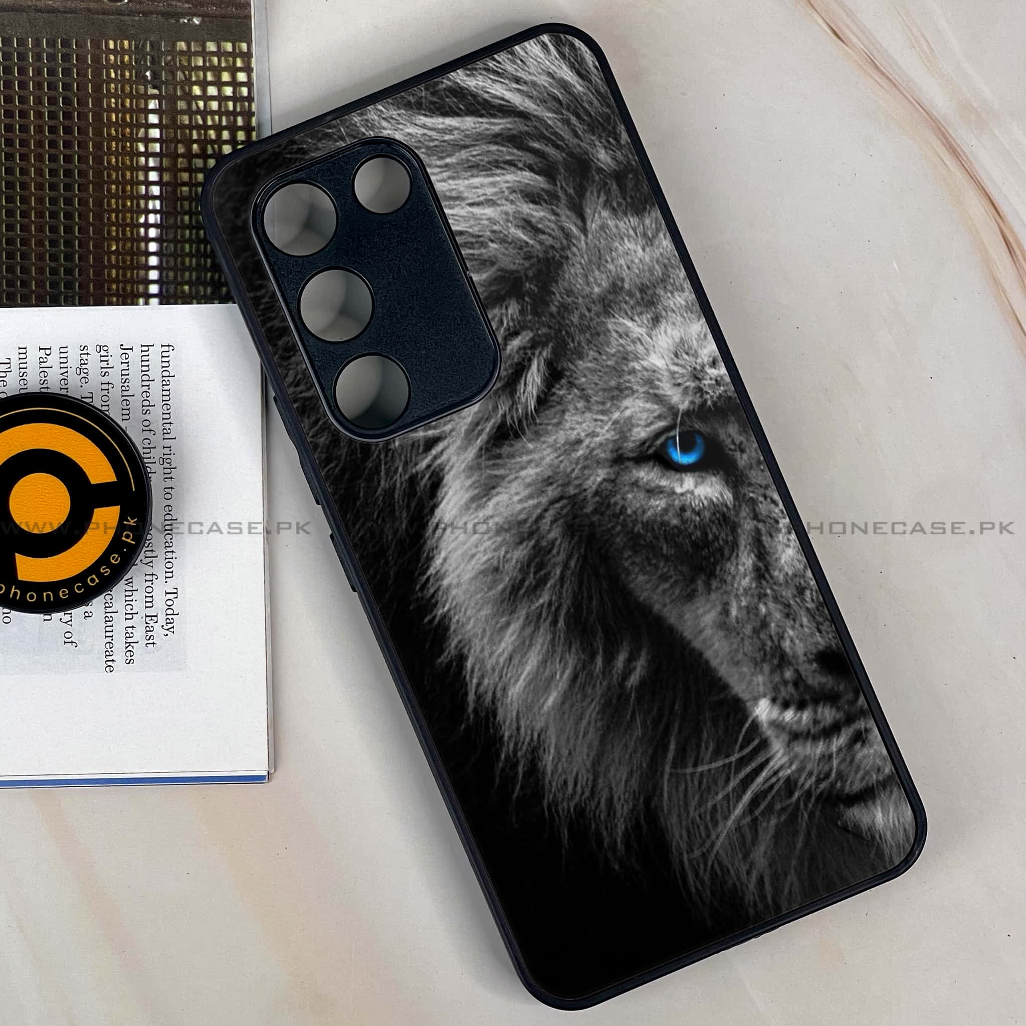 Vivo Y200e - Tiger Series - Premium Metal Printed soft Bumper shock Proof Case