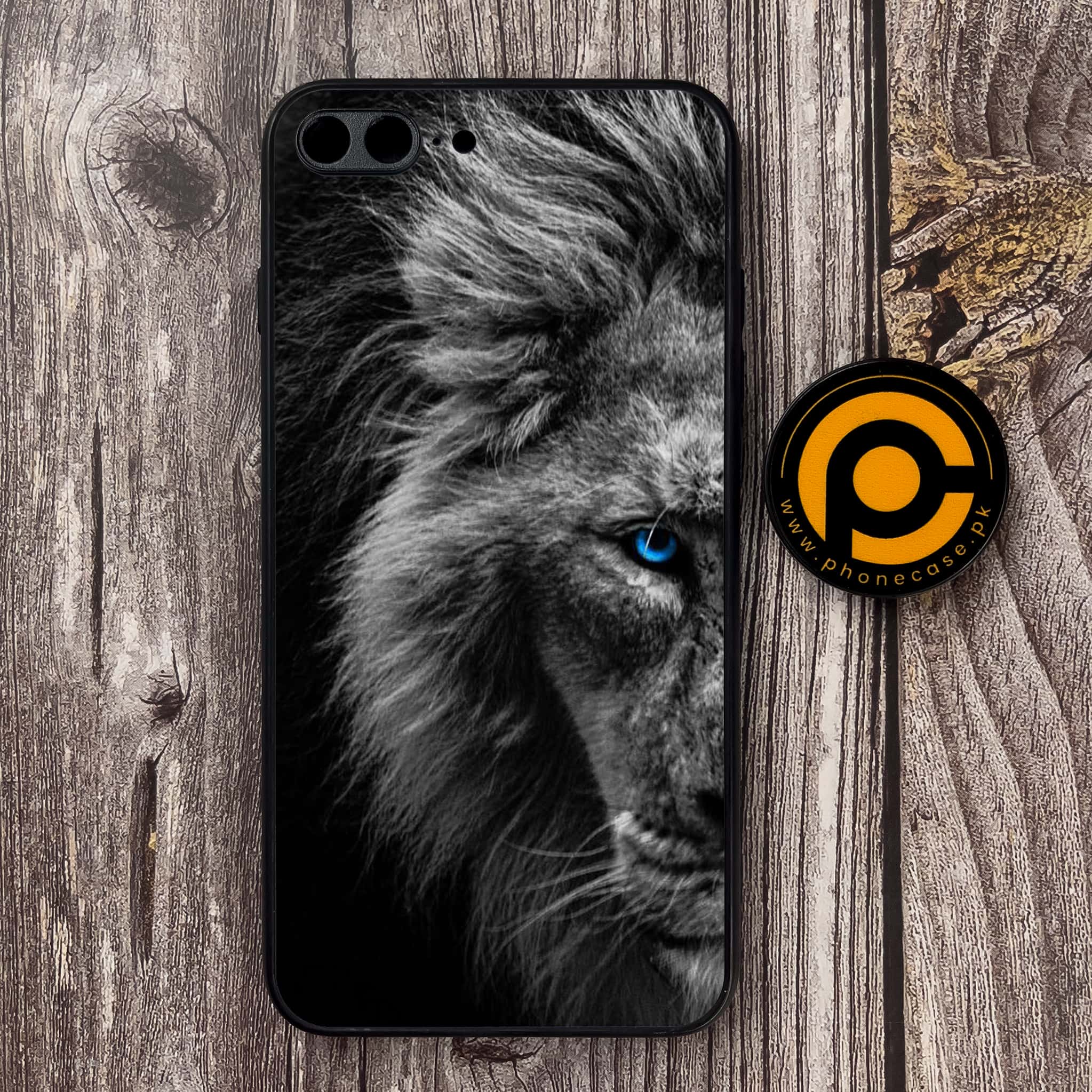 iPhone 7 Plus - Tiger Art Series - Premium Metal Printed soft Bumper shock Proof Case