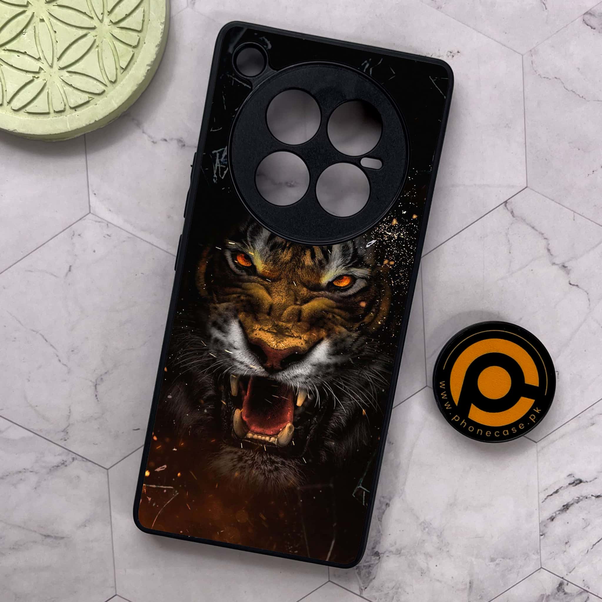 Infinix Zero 40 5G - Tiger Series - Premium Metal Printed soft Bumper shock Proof Case