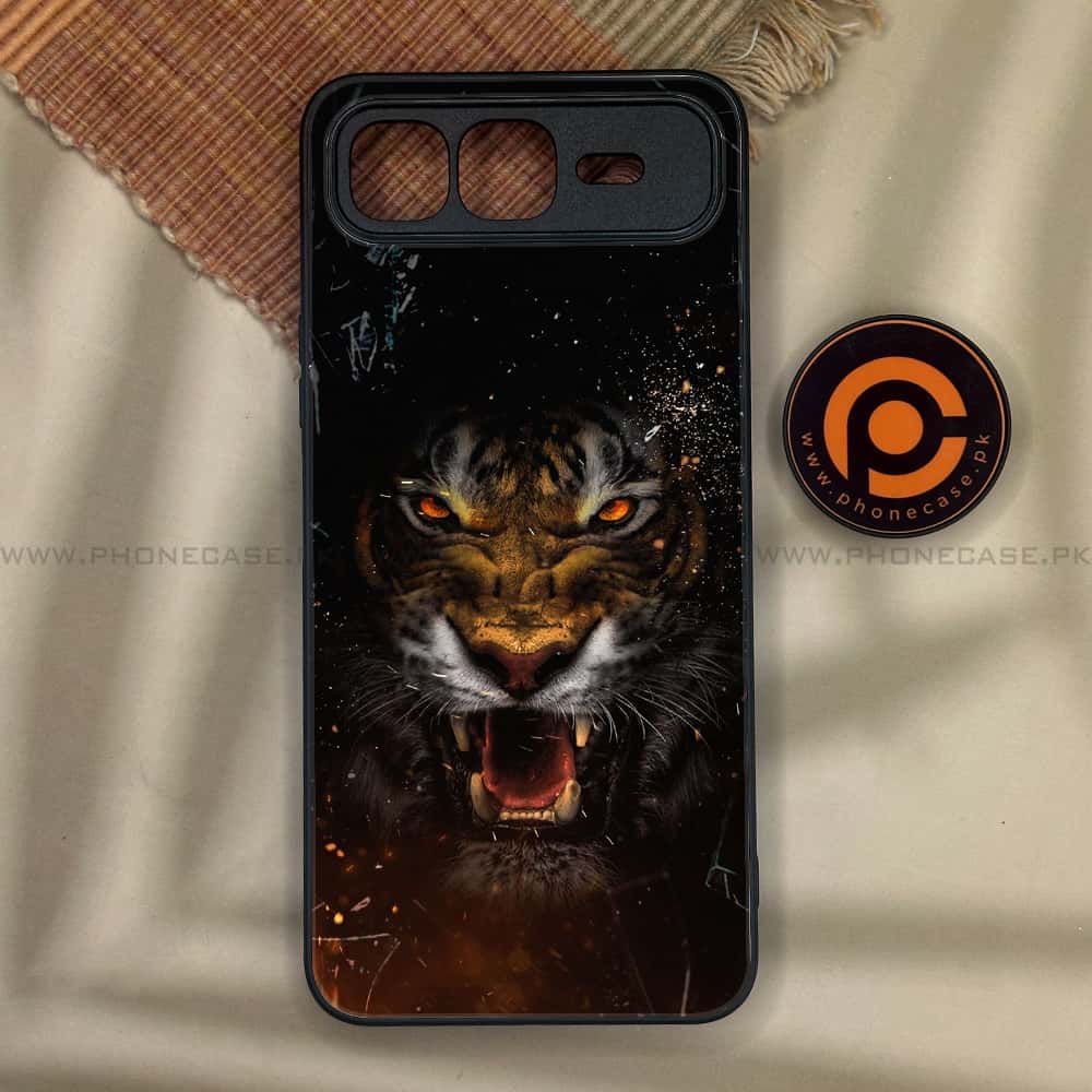 Infinix Smart 10 Plus - Tiger Series - Premium Metal Printed soft Bumper shock Proof Case