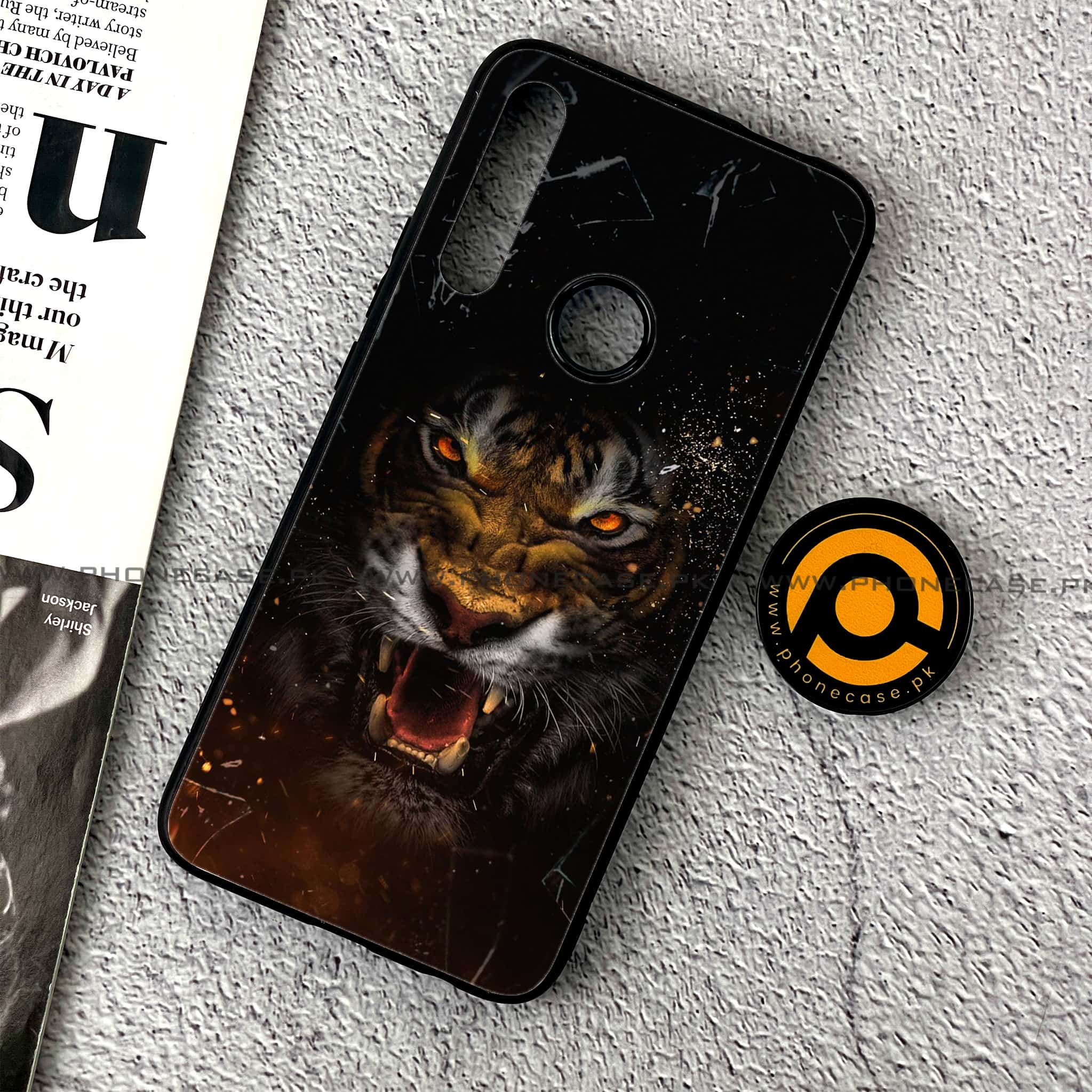 Huawei Y9 Prime (2019) - Tiger Art Series - Premium Printed Glass soft Bumper shock Proof Case