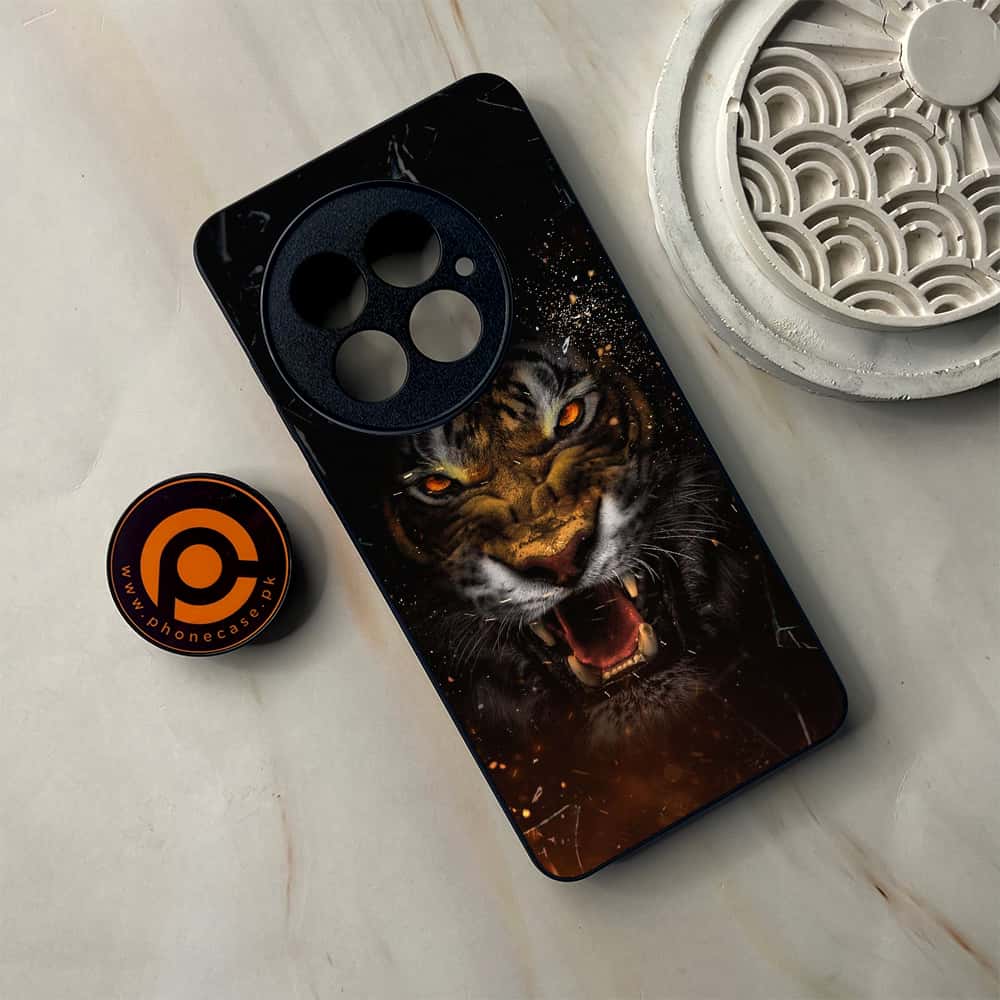OnePlus 13 - Tiger Series - Premium Metal Printed soft Bumper shock Proof Case