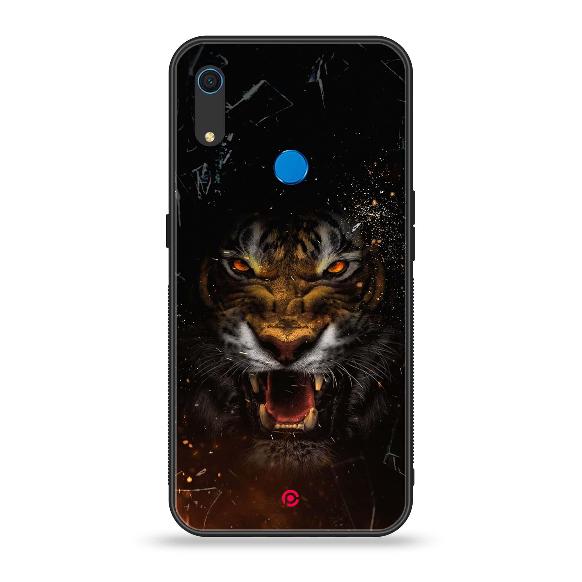 Huawei Y6s - Tiger Series - Premium Printed Metal soft Bumper shock Proof Case