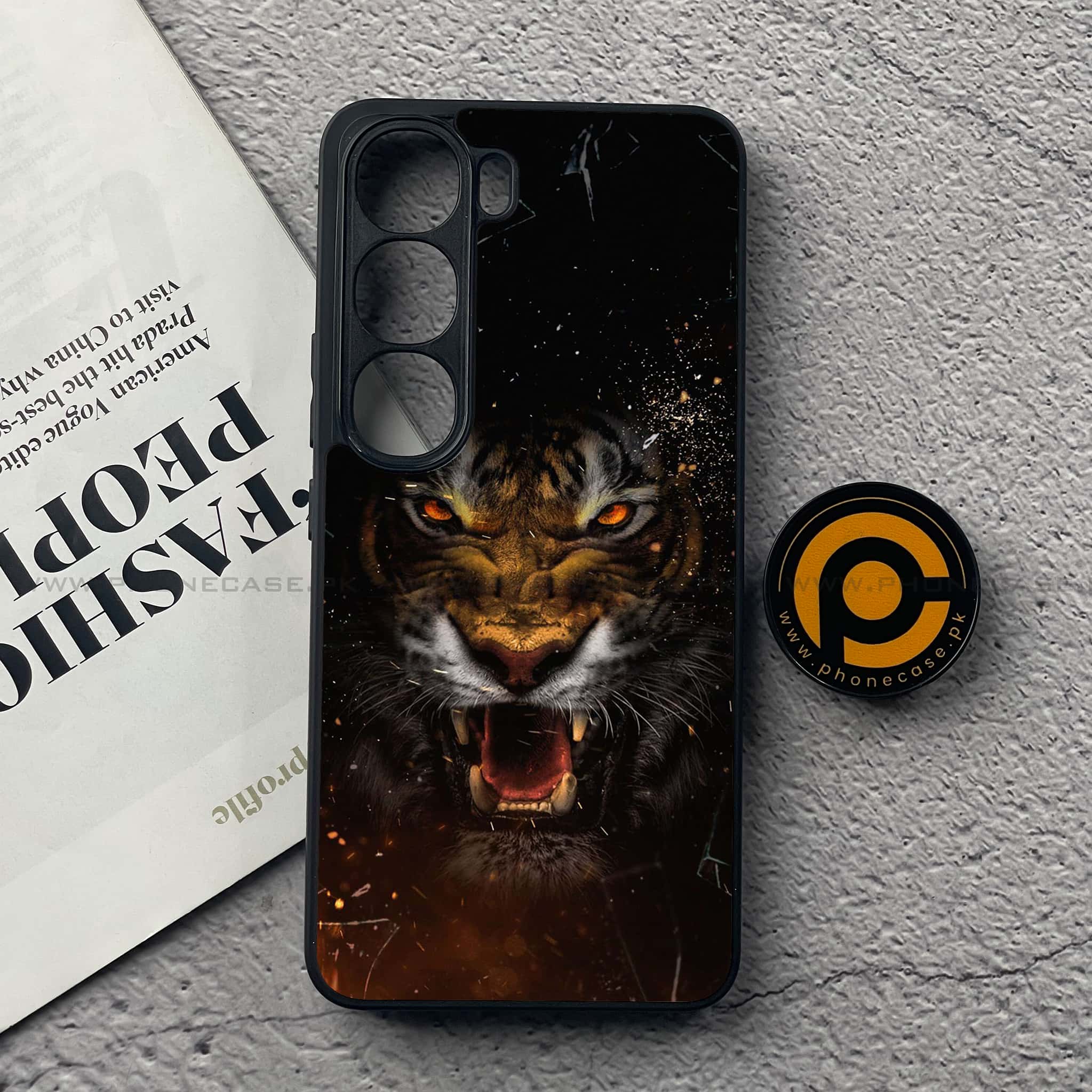 Vivo Y200 4G - Tiger Series - Premium Metal Printed soft Bumper Shock Proof Case