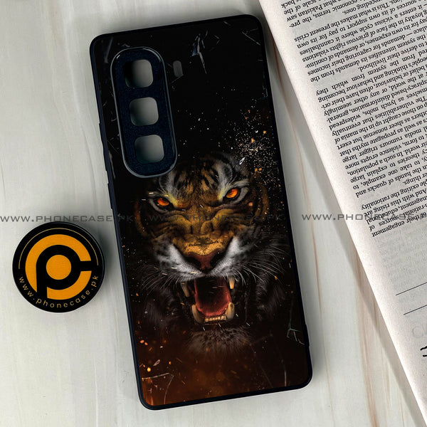 Infinix Hot 50 Pro Plus - Tiger Design 9 - Premium Metal Printed soft Bumper shock Proof Case CS-44024