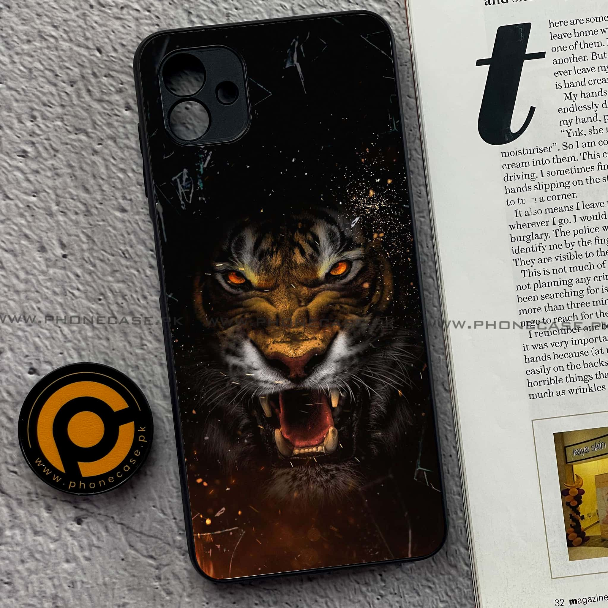 Samsung Galaxy A04 - Tiger Art Series - Premium Printed Metal soft Bumper shock Proof Case