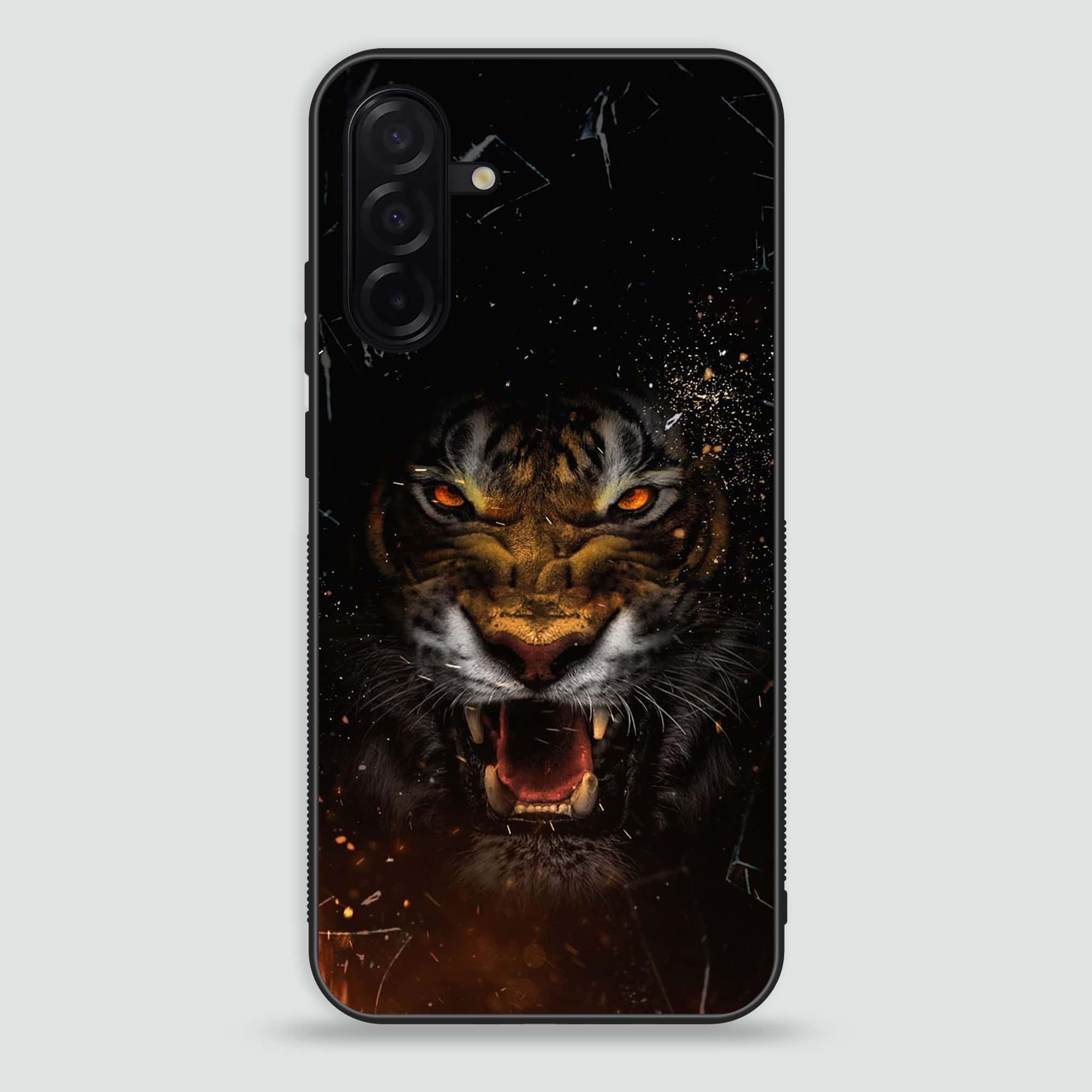 Samsung Galaxy A26 - Tiger Series - Premium Printed Glass soft Bumper shock Proof Case