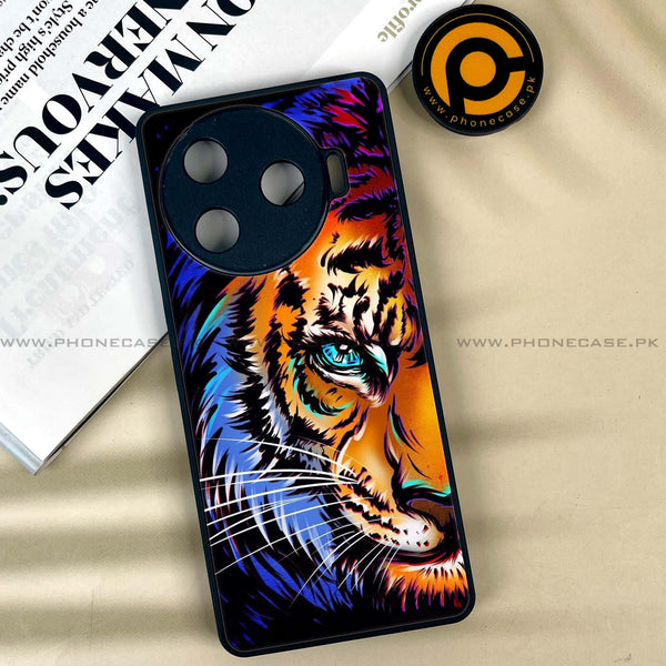 Tecno Camon 30 Pro 5G - Tiger Art -  Premium Printed Metal soft Bumper shock Proof Case  CS-21734