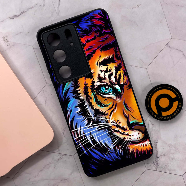 Realme C75x 4G - Tiger Art - Premium Metal Printed soft Bumper shock Proof Case