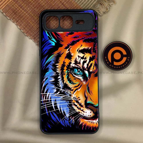 Infinix Smart 10 Plus - Tiger Art - Premium Metal Printed soft Bumper shock Proof Case