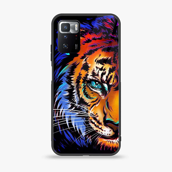 Xiaomi POCO X3 GT - Tiger Art -  Premium Printed Metal soft Bumper shock Proof Case