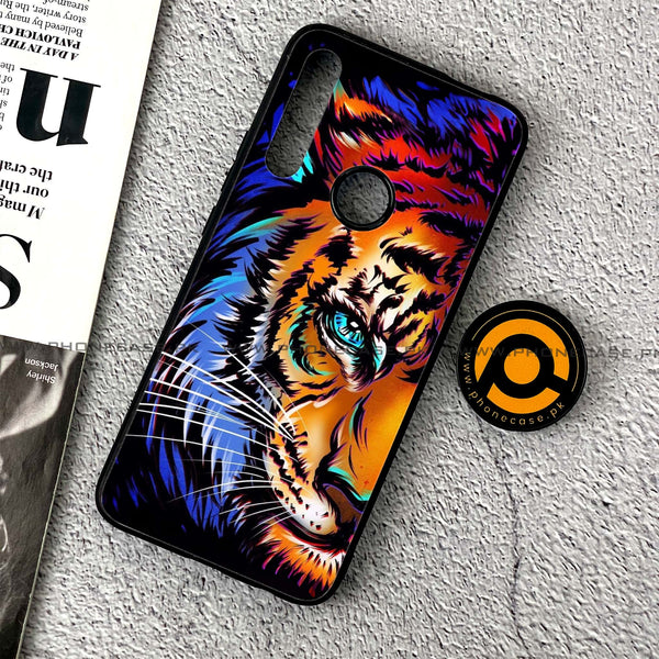 Huawei Y9 Prime (2019) - Tiger Art - Premium Printed Glass soft Bumper Shock Proof Case