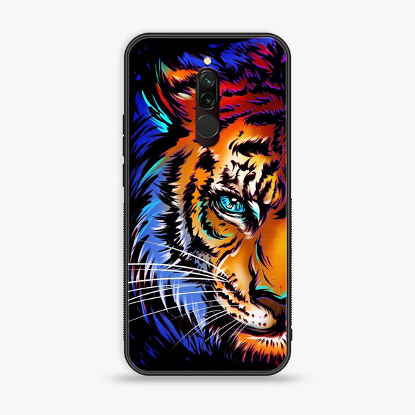 Xiaomi Redmi 8 - Tiger Art - Premium Printed Glass Case