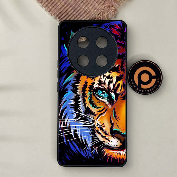 Honor X9c 5G - Tiger Art - Premium Metal Printed soft Bumper shock Proof Case
