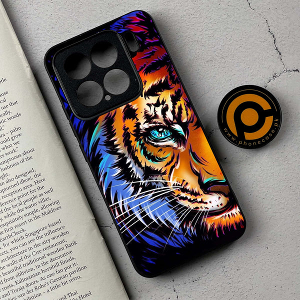 Xiaomi 15 - Tiger Art - Premium Metal Printed soft Bumper Shock Proof Case