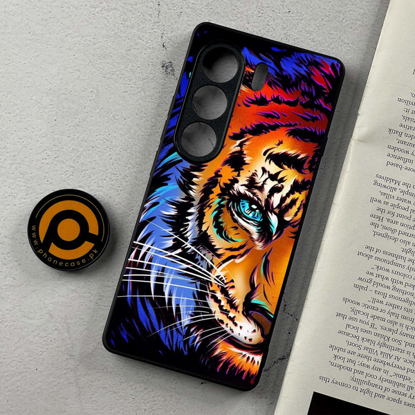 Tecno Camon 40 Pro - Tiger Art - Premium Metal Printed Soft Bumper Shockproof Case CS-36703