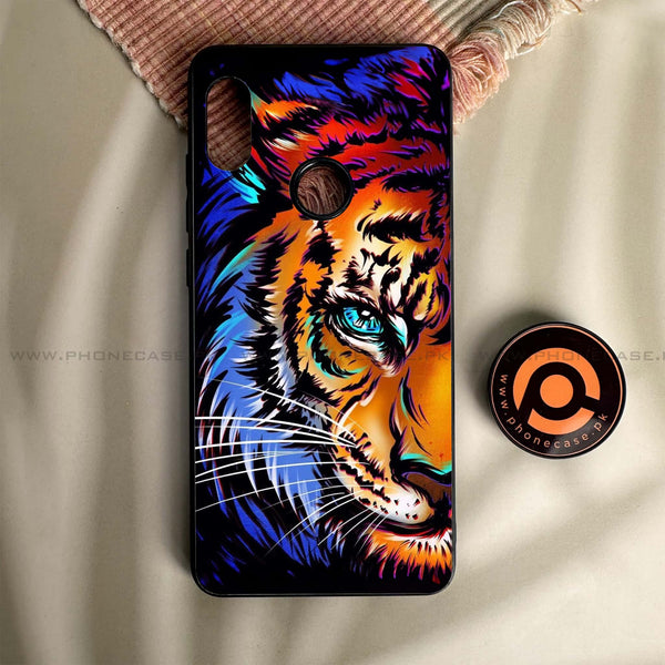 Redmi Note 5/Note 5 Pro - Tiger Art - Premium Metal Printed soft Bumper shock Proof Case