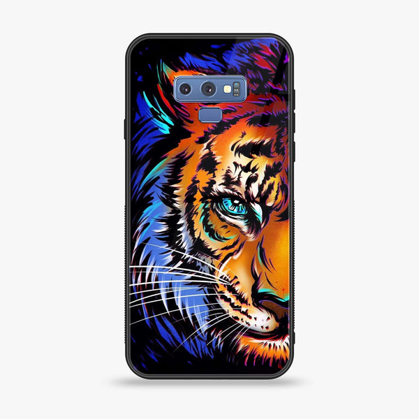 Samsung Galaxy Note 9 - Tiger Art - Premium Printed Glass soft Bumper Shock Proof Case