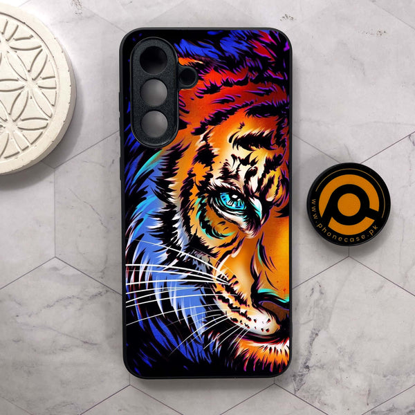 Samsung Galaxy A26 5G - Tiger Art - Premium Metal Printed soft Bumper shock Proof Case