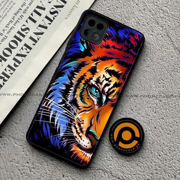 Samsung Galaxy A12 - Tiger Art - Premium Printed Glass Case