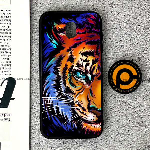 Samsung Galaxy J5 Pro 2017 - Tiger Art - Premium Printed Metal soft Bumper shock Proof Case