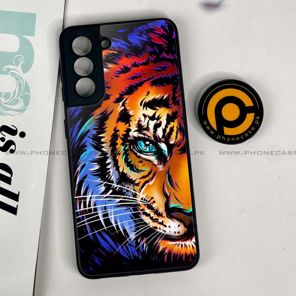 Samsung Galaxy S21 - Tiger Art - Premium Printed Metal Case