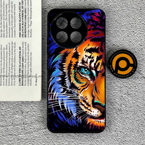 Tecno Spark 30 Pro - Tiger Art - Premium Printed Metal soft Bumper shock Proof Case