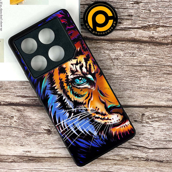 Infinix GT 20 Pro - Tiger Art -  Premium Printed Metal soft Bumper shock Proof Case