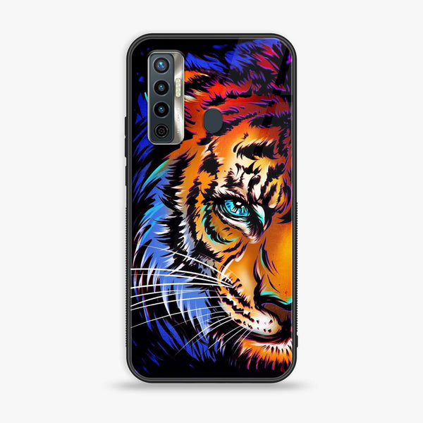 Tecno Camon 17 - Tiger Art - Premium Printed Glass Case