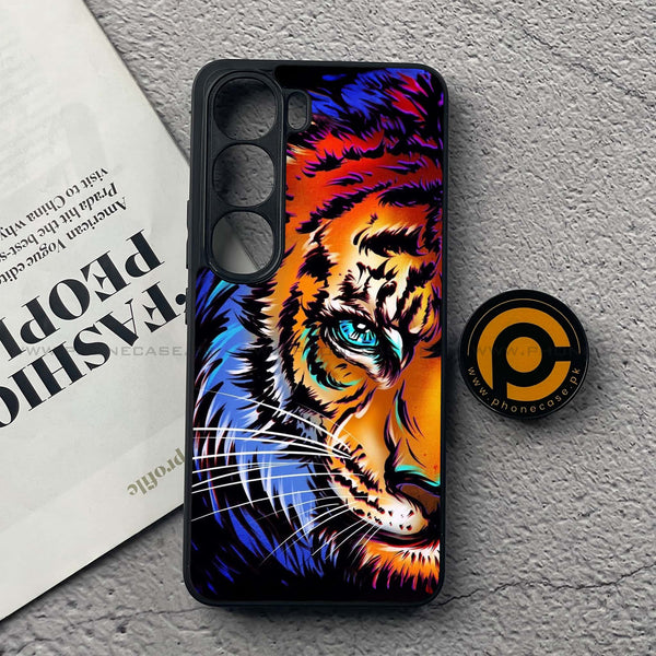 Vivo Y200 4G - Tiger Art - Premium Metal Printed soft Bumper Shock Proof Case