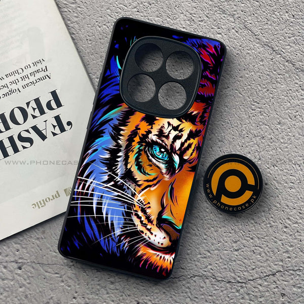 Redmi Note 14 Pro Plus 5G - Tiger Art - Premium Printed Glass soft Bumper Shock Proof Case