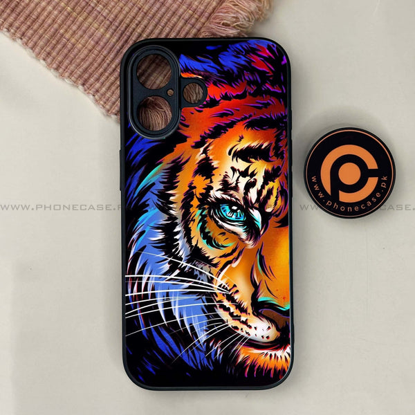 iPhone 17 - Tiger Art - Premium Metal Printed soft Bumper shock Proof Case