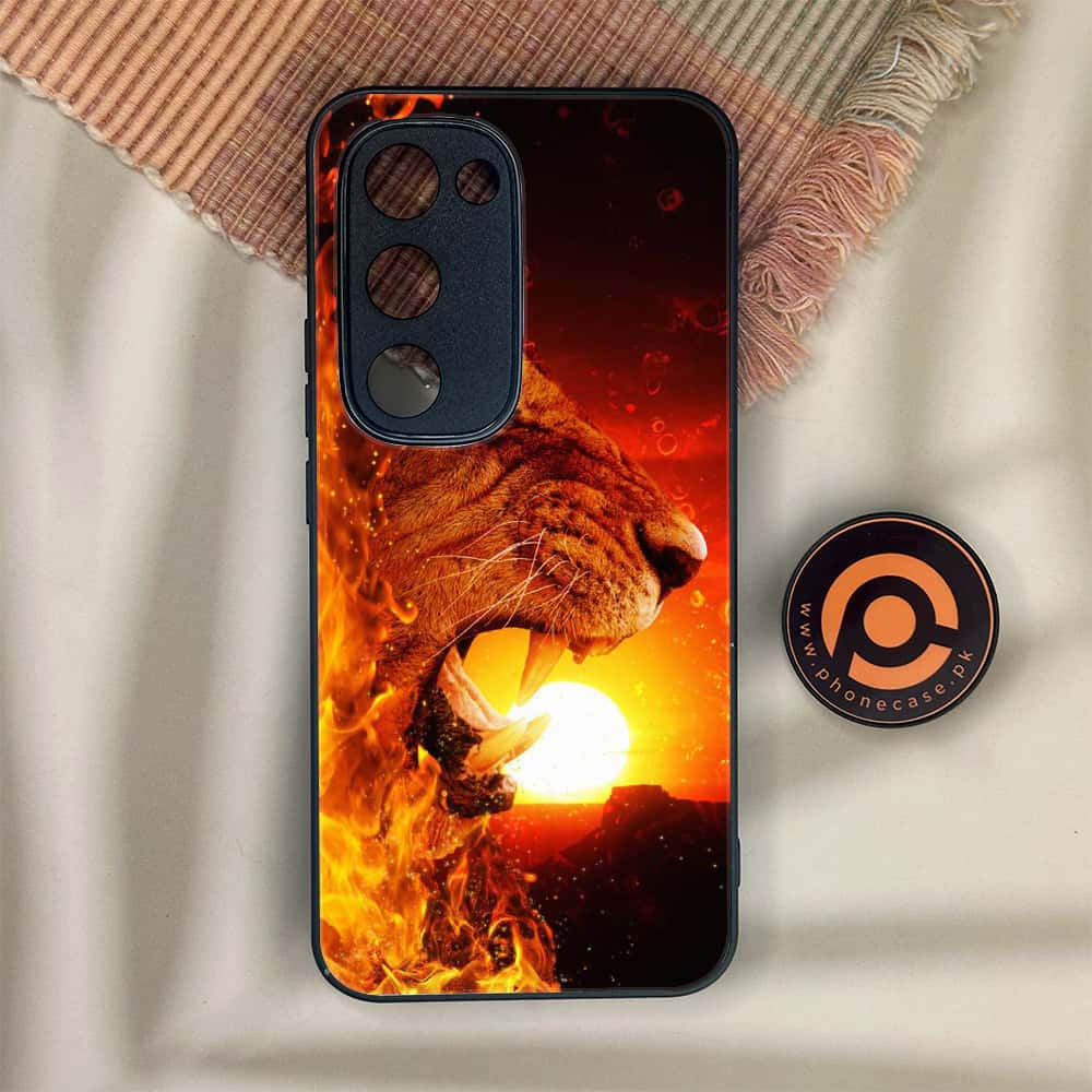 Tecno Spark 40 Pro Plus - Tiger Series - Premium Metal Printed soft Bumper shock Proof Case