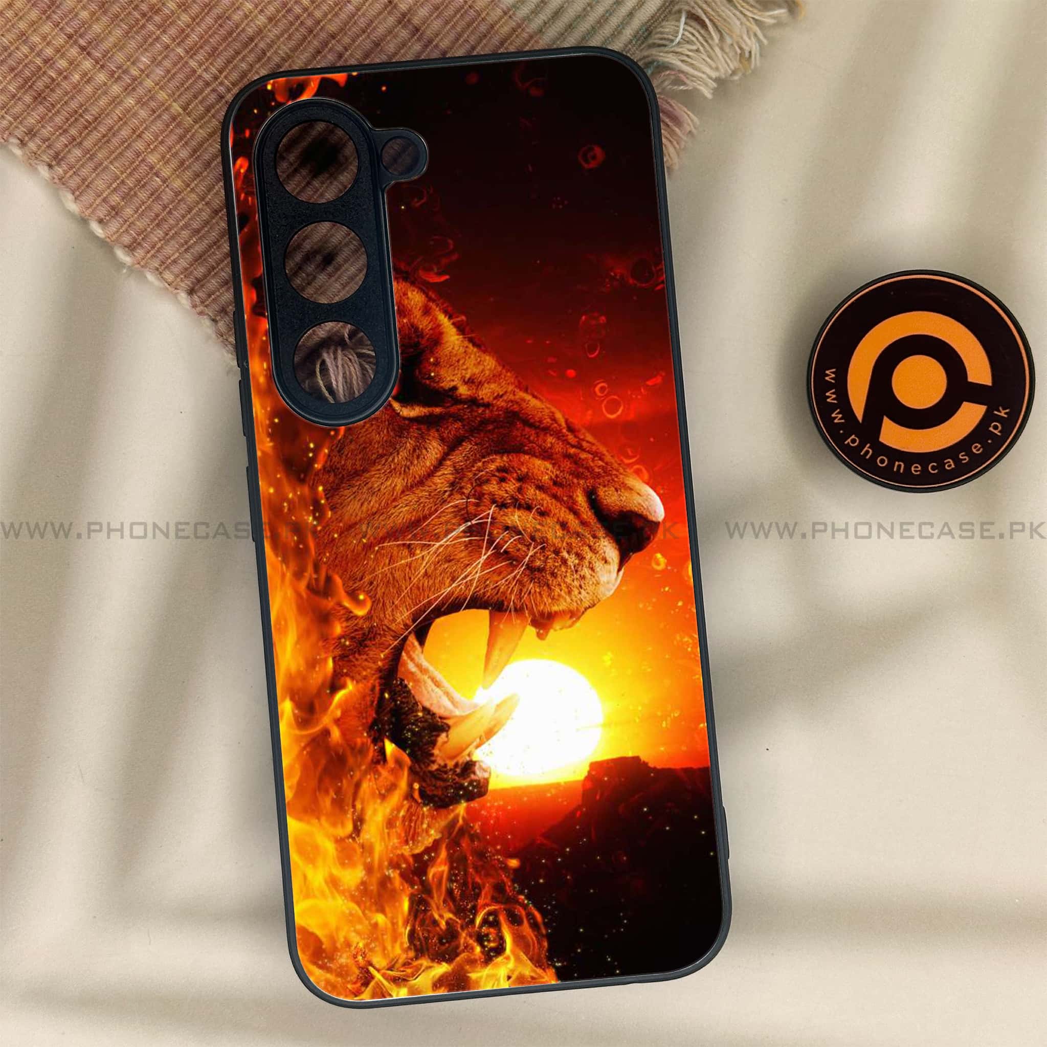 Tecno Spark 40 Pro - Tiger Series - Premium Metal Printed soft Bumper shock Proof Case