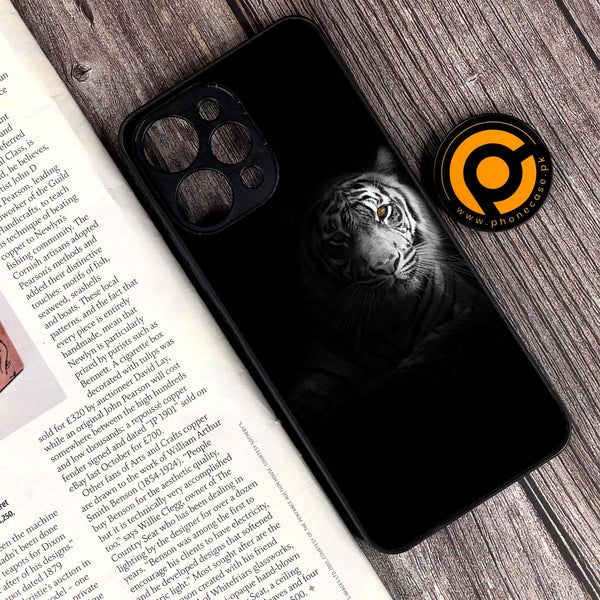 Xiaomi Redmi 12 - Tiger Design 10  - Premium Printed Glass soft Bumper shock Proof Case  CS-41191