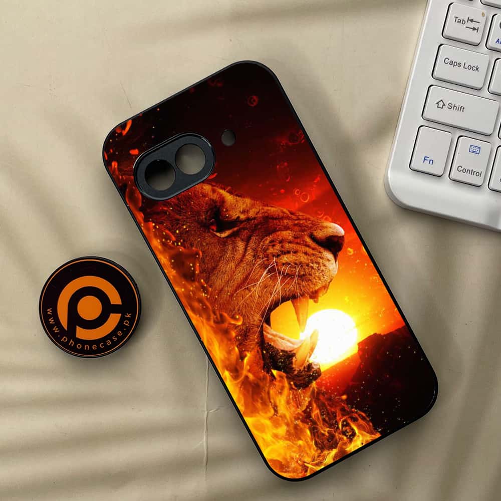 Google Pixel 9a - Tiger Series - Premium Metal Printed soft Bumper Shock Proof Case