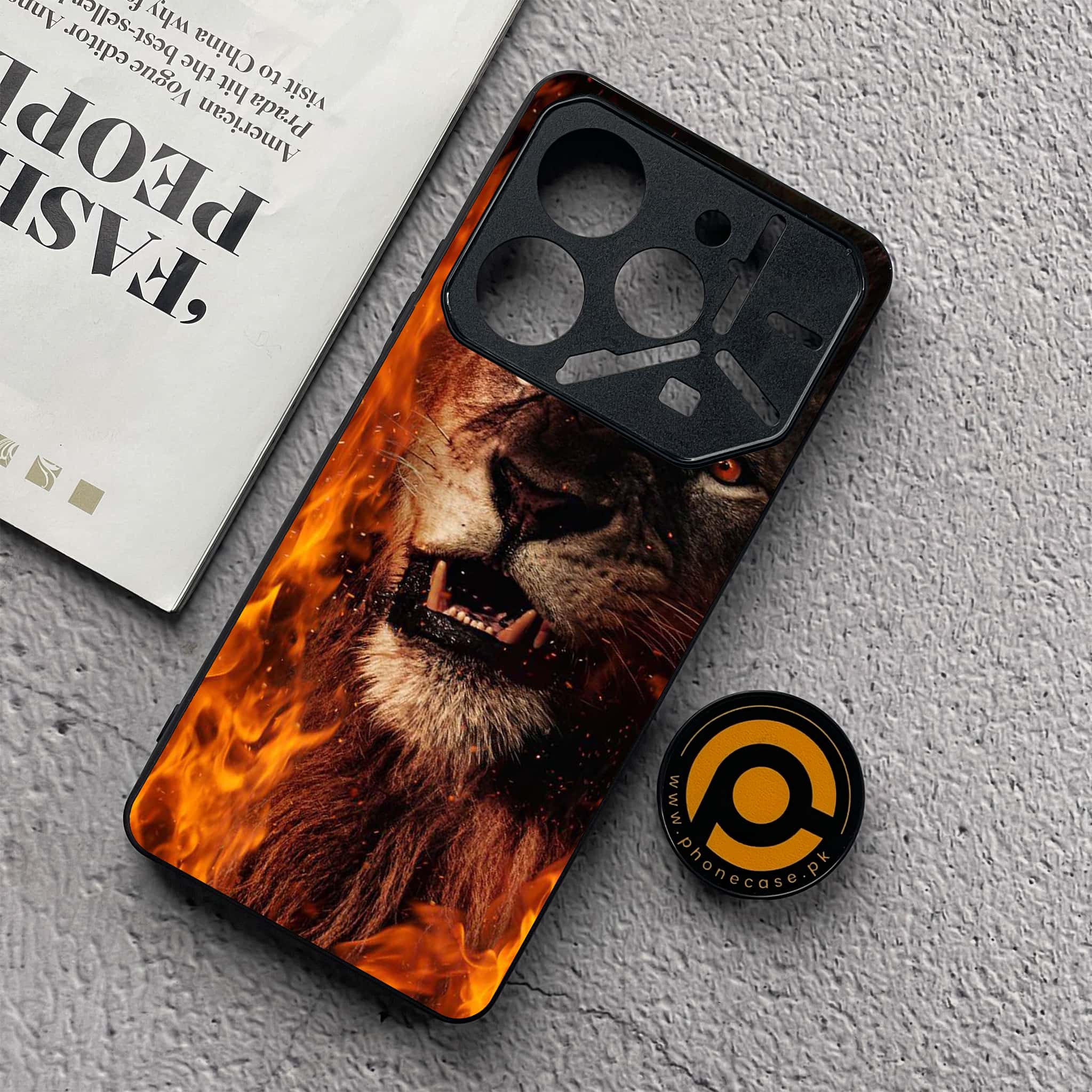 Tecno Pova 6 Neo - Tiger Series - Premium Metal  Printed soft Bumper shock Proof Case
