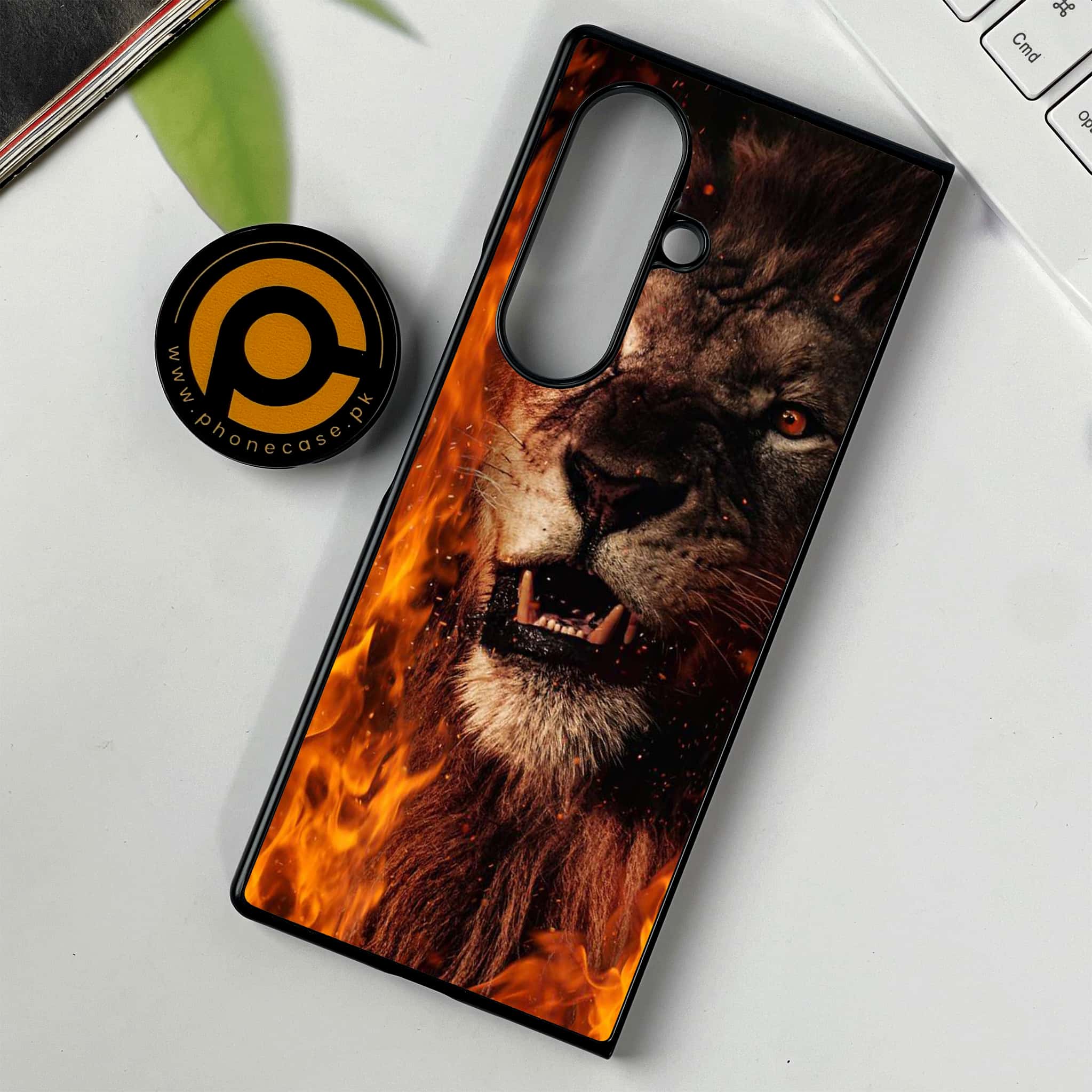 Samsung Galaxy Z Fold 7 - Tiger Series - Premium Metal Printed soft Bumper shock Proof Case