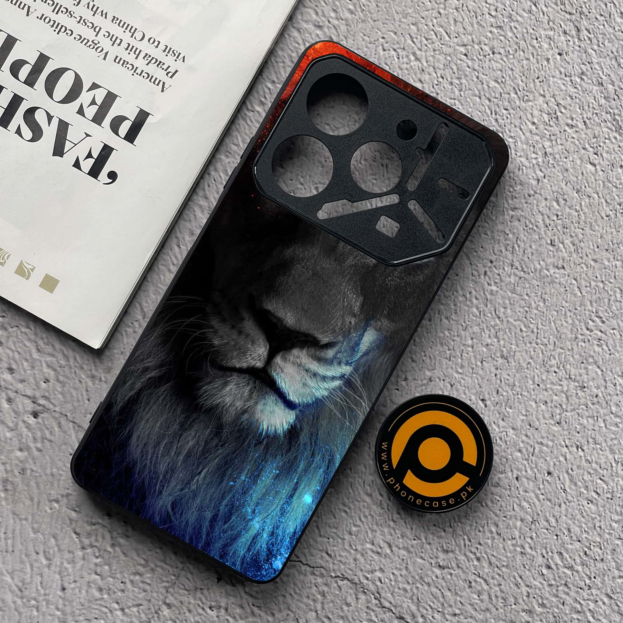 Tecno Pova 6 Neo - Tiger Series - Premium Metal  Printed soft Bumper shock Proof Case