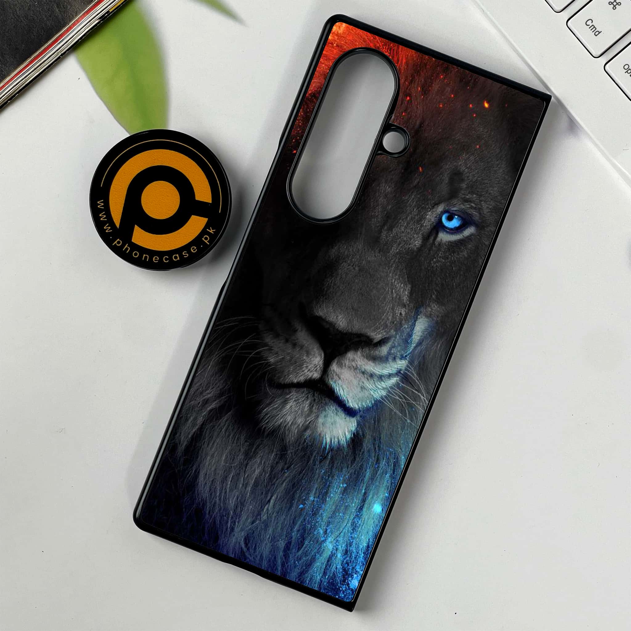 Samsung Galaxy Z Fold 7 - Tiger Series - Premium Metal Printed soft Bumper shock Proof Case