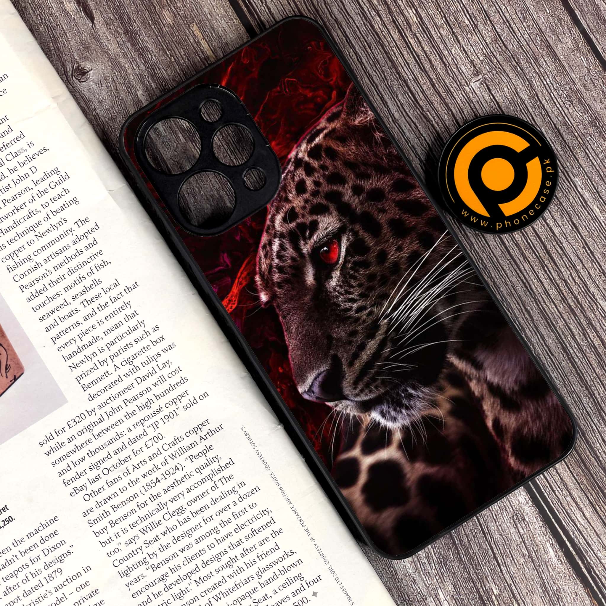 Xiaomi Redmi 12 - Tiger Series - Premium Printed Glass soft Bumper shock Proof Case