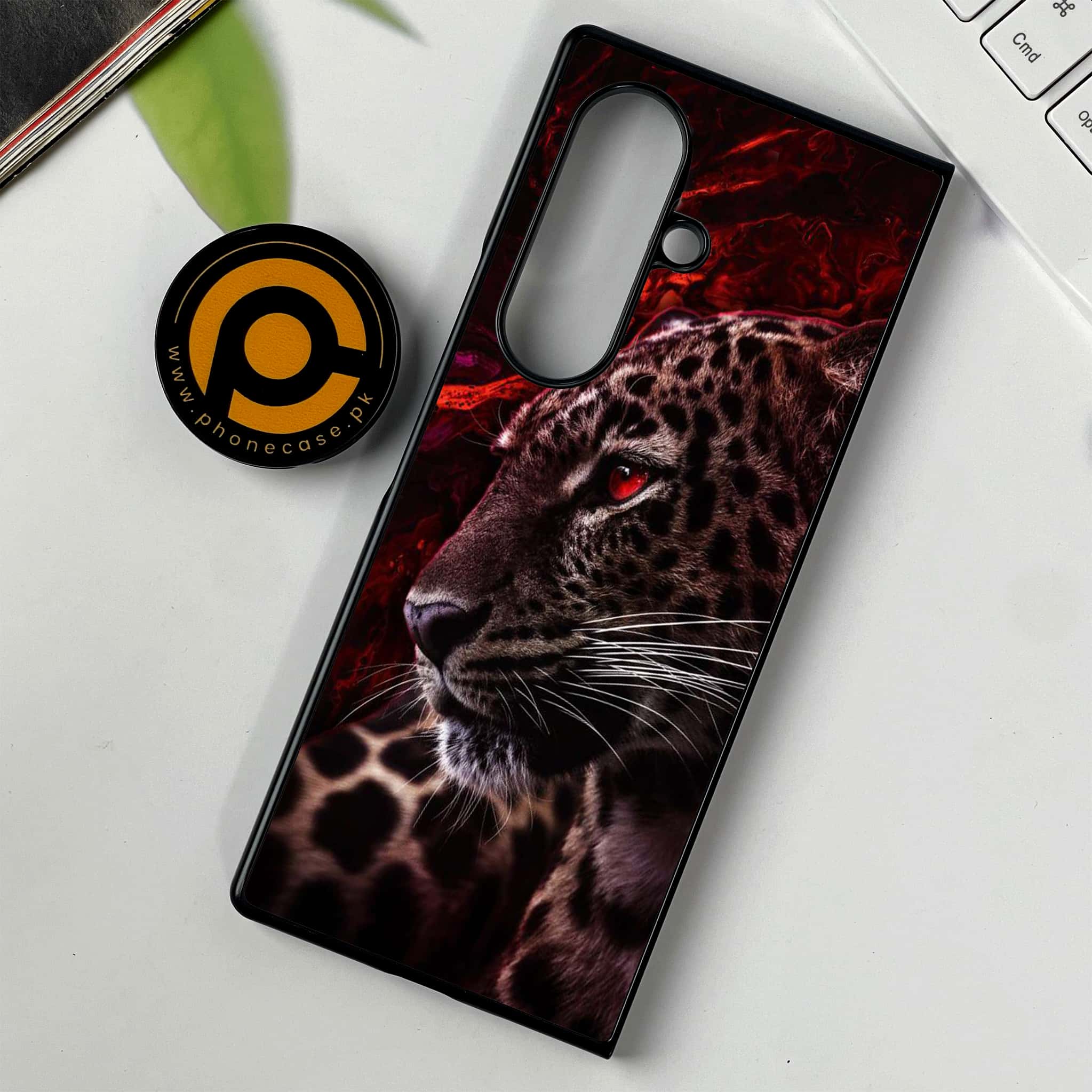 Samsung Galaxy Z Fold 7 - Tiger Series - Premium Metal Printed soft Bumper shock Proof Case