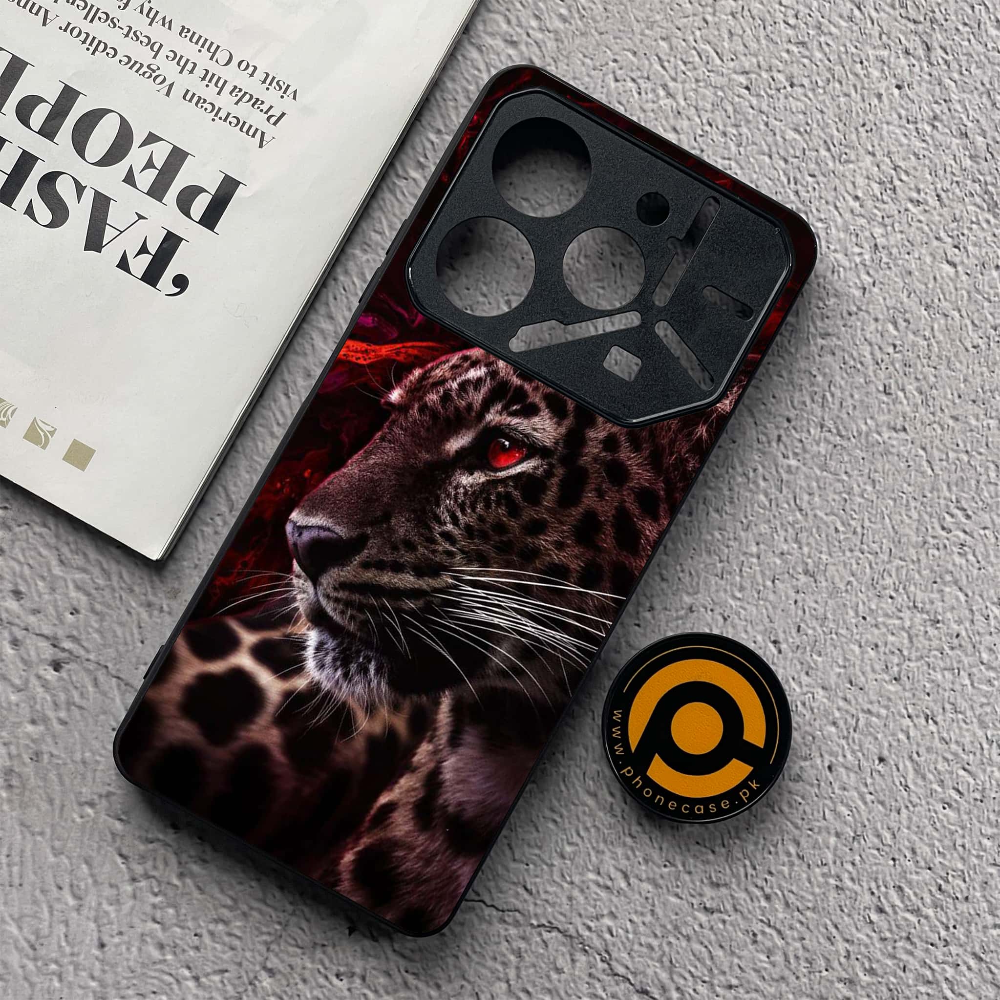 Tecno Pova 6 Neo - Tiger Series - Premium Metal  Printed soft Bumper shock Proof Case