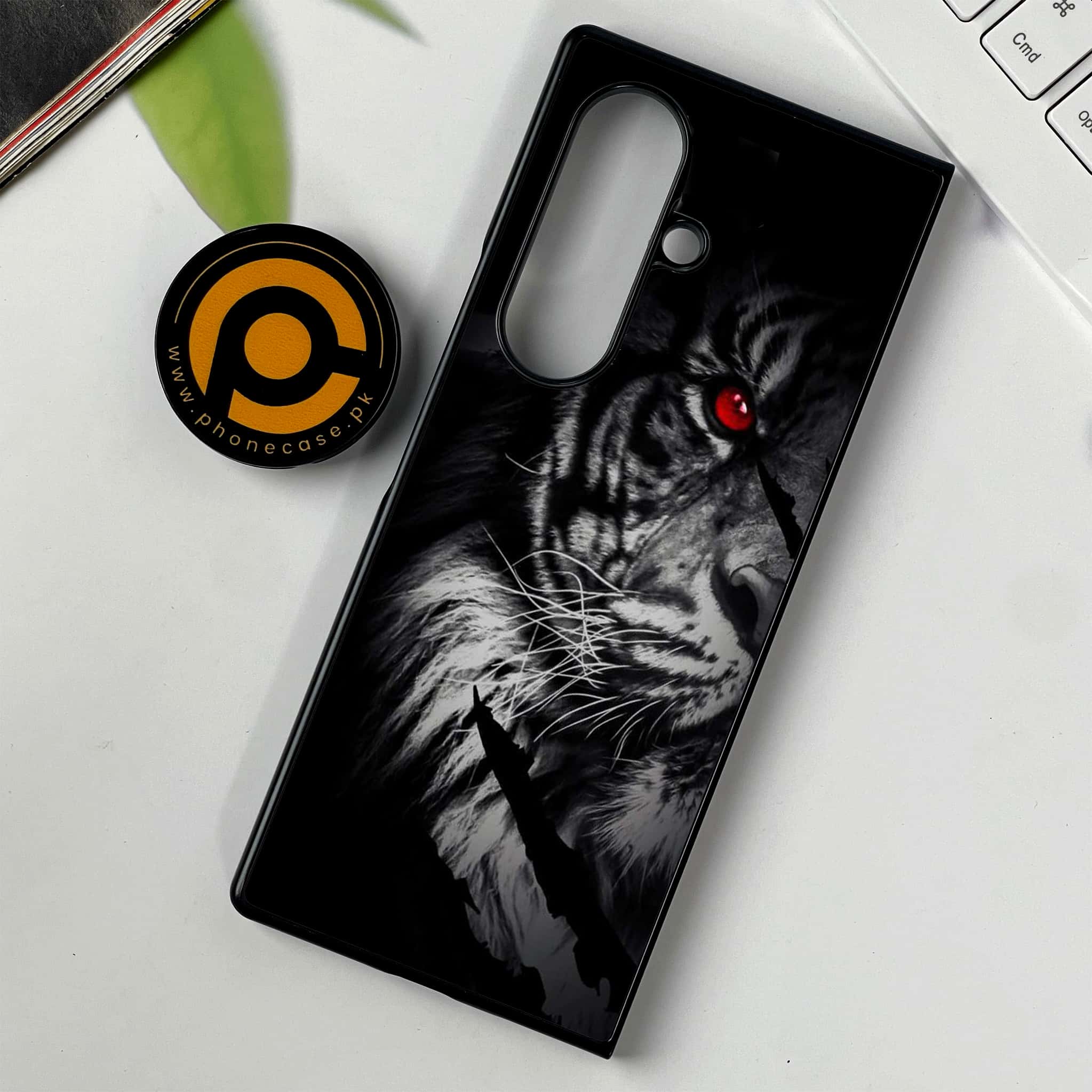 Samsung Galaxy Z Fold 7 - Tiger Series - Premium Metal Printed soft Bumper shock Proof Case