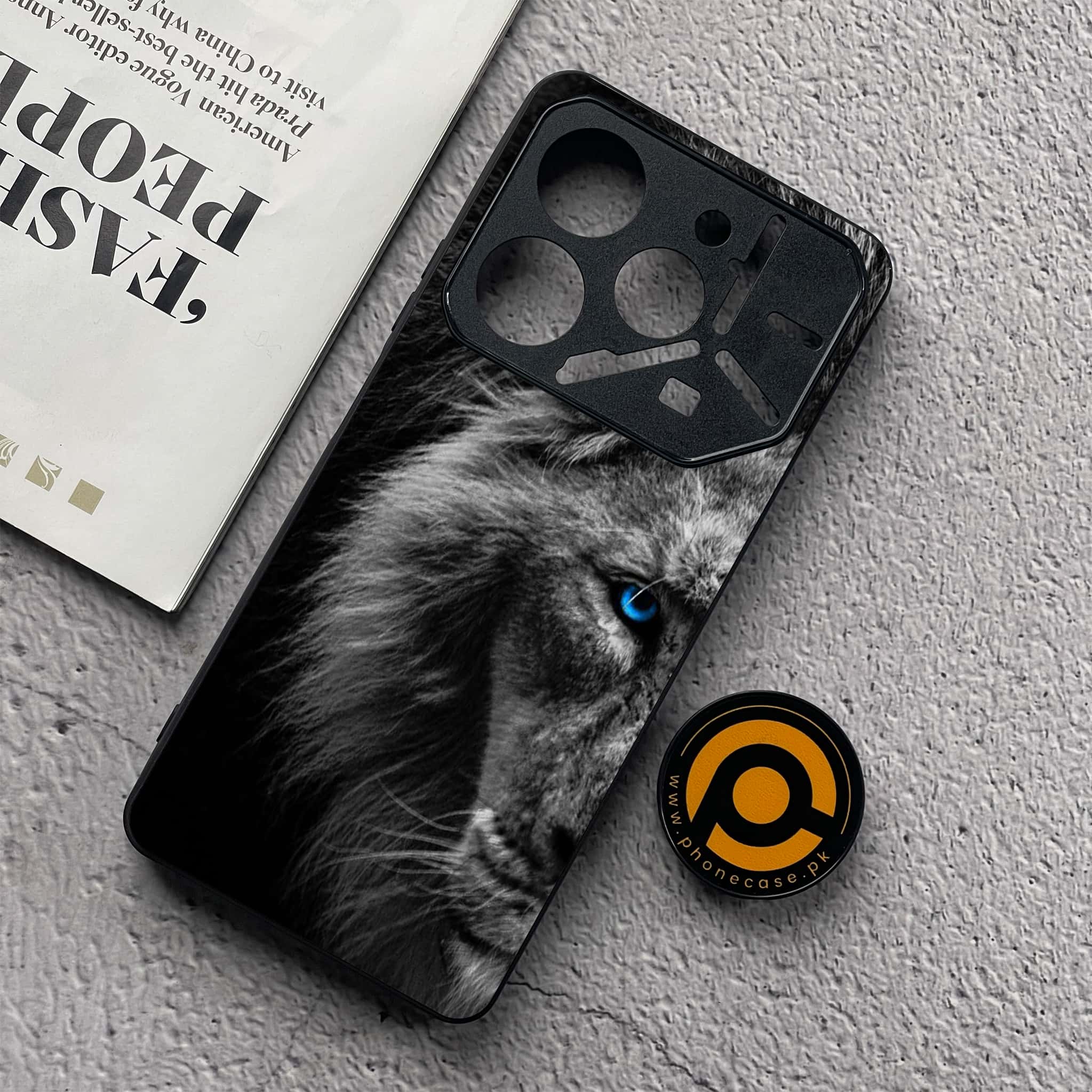 Tecno Pova 6 Neo - Tiger Series - Premium Metal  Printed soft Bumper shock Proof Case