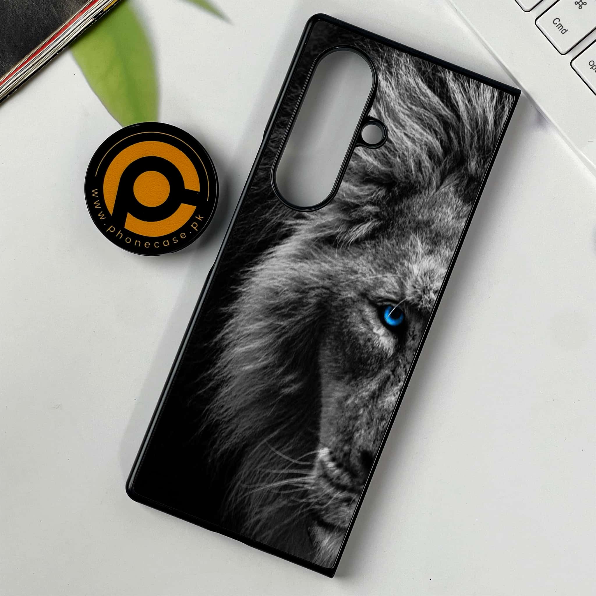 Samsung Galaxy Z Fold 7 - Tiger Series - Premium Metal Printed soft Bumper shock Proof Case