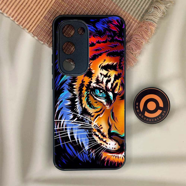 Tecno Spark 40 Pro Plus - Tiger Art - Premium Metal Printed soft Bumper shock Proof Case