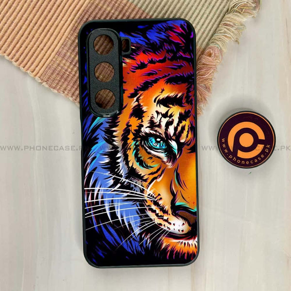 Infinix Hot 60i - Tiger Art - Premium Metal Printed soft Bumper shock Proof Case