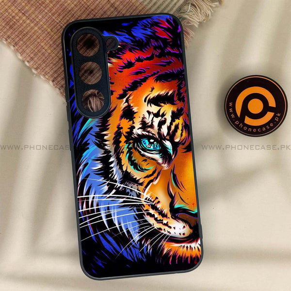 Tecno Spark 40 Pro - Tiger Art - Premium Metal Printed soft Bumper shock Proof Case