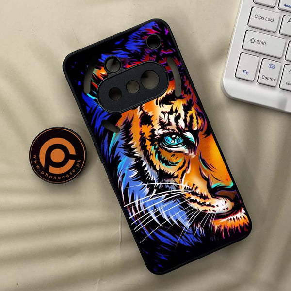 Nothing Phone 3a - Tiger Art - Premium Metal Printed soft Bumper shock Proof Case